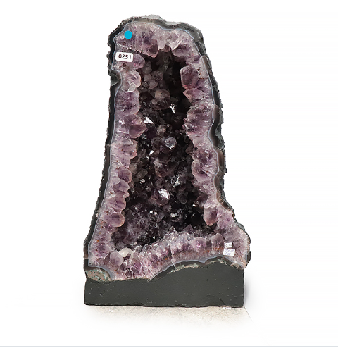 Amethyst-Kathedrale „Unikat Nr. 0251“ – Elegante Raumskulptur in AA Spitzenqualität (46 cm | 20,81 kg)
