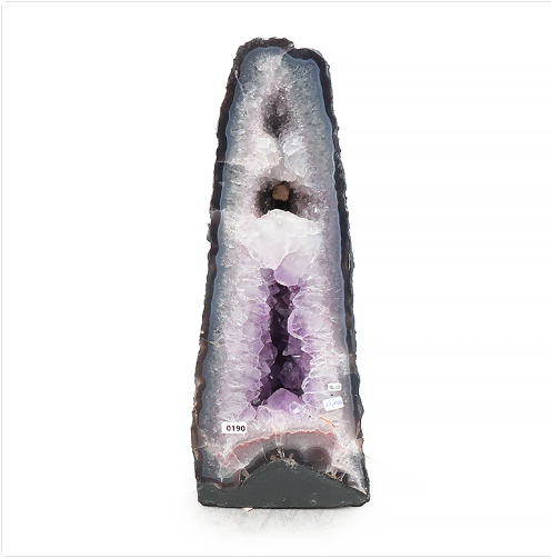 Amethyst-Kathedrale „Unikat Nr. 0190“ – Seltene Etagen-Geode aus Brasilien (46 cm | 14,4 kg)