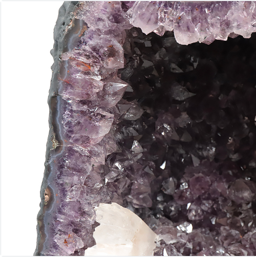 Amethyst-Kathedrale „Unikat Nr. 0198“ – Mit seltener Calcit-Blüte aus Brasilien (13,7 kg)