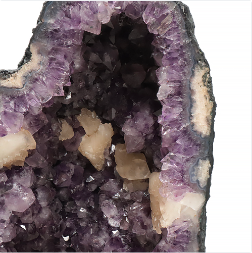 Amethyst-Kathedrale „Unikat Nr. 0263“ – Monumentaler Pracht-Dom mit seltenen Calcit-Blüten (37,2 kg)
