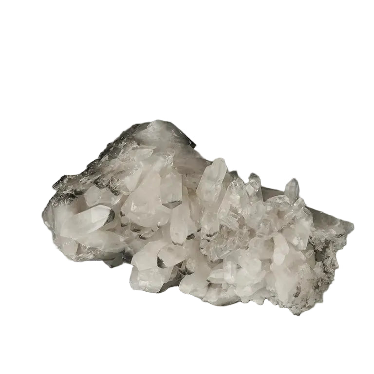 Bergkristall-Cluster „Corinto-Trigon“