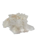 Bergkristall-Cluster „Karakorum-Frost“ mit Calcit-Akzenten