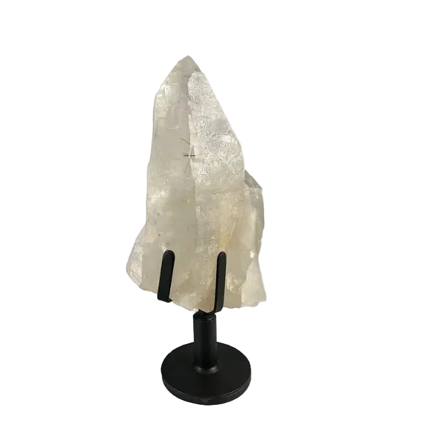 Bergkristall-Monolith „Eispalast“ – auf Edelsockel (51,5 cm)