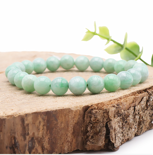 Birma-Jadeit Kugelarmband „Imperial Jade“ – A+-Premiumklasse (8mm)