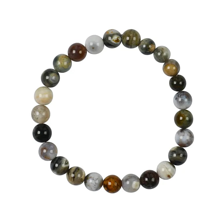 Bunter Ozeanjaspis Edelstein-Armband