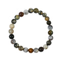 Bunter Ozeanjaspis Edelstein-Armband
