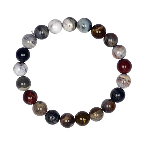 Bunter Ozeanjaspis Edelstein-Armband