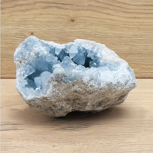 Celestin-Geode „Indigo Canyon“ – Tief ausgebildete Kristallgrotte in AA-Spitzenqualität (1,950 kg)