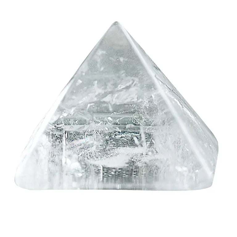 Exklusive Bergkristall-Pyramide (4 cm) – Klarheit, Licht & Energetischer Fokus