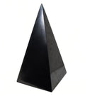 Exklusive Hohe Schungit-Pyramide (10 cm) – Graziler Kraft-Turm & Fokus-Anker