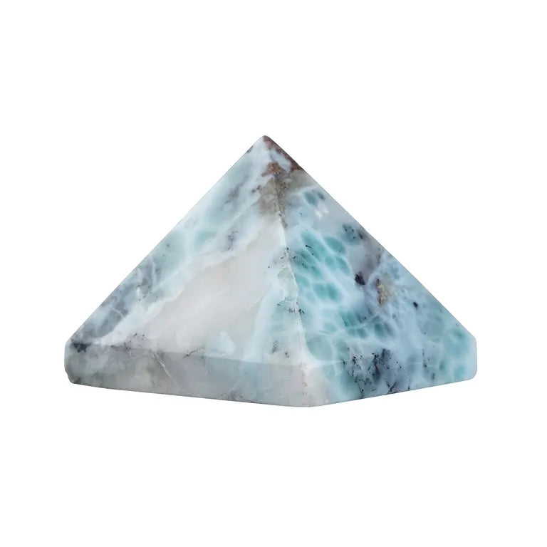 Exklusive Larimar-Pyramide (Atlantis-Stein) – Für geistige Weite & Innere Klarheit