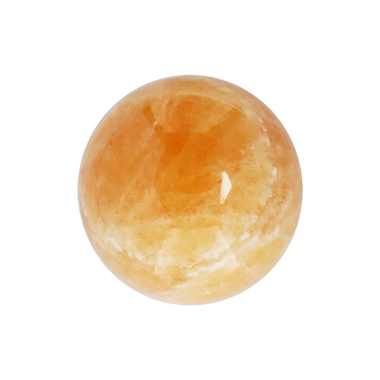 Exklusive Orangencalcit-Kugel (6 cm) – Lebensfreude, Optimismus & Strahlende Raumenergie