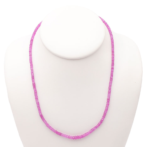 Exklusives Saphir Collier „Sri-Lanka Blossom“ – 63 Karat