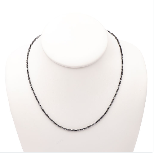 Exklusives Schwarzer Diamant Collier „Midnight Reflection“ – 17,4 Karat