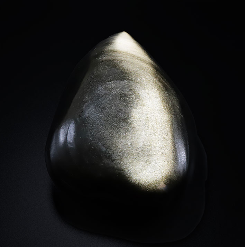 Goldener Obsidian Museums-Freiform „Golden Imperial Majesty“ – AAA-Weltklasse (802g)