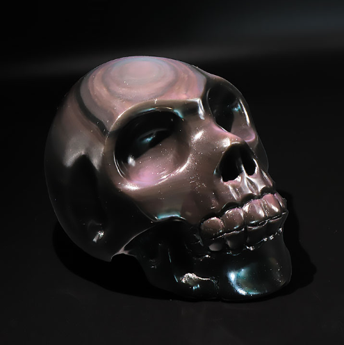 Himmelsauge-Obsidian Imperial-Skull „Celestial Zenith“ – Museales Sammlerstück (1178g / AA)