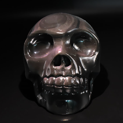 Himmelsauge-Obsidian Imperial-Skull „Celestial Zenith“ – Museales Sammlerstück (1178g / AA)