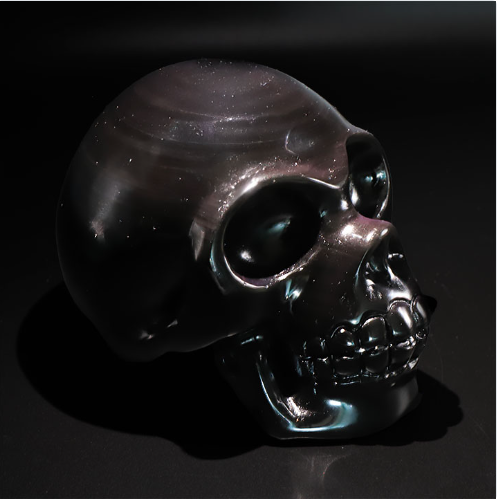 Himmelsauge-Obsidian Imperial-Skull „Cosmic Eye“ – XXL-Sammlerstück (948g)