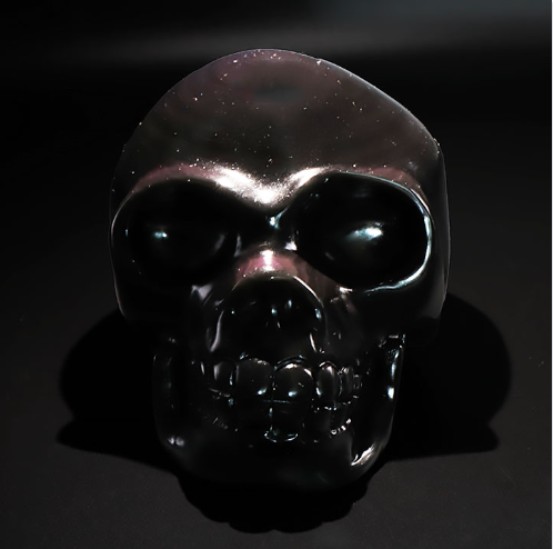 Himmelsauge-Obsidian Imperial-Skull „Cosmic Eye“ – XXL-Sammlerstück (948g)