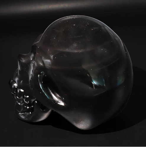Himmelsauge-Obsidian Imperial-Skull „Cosmic Eye“ – XXL-Sammlerstück (948g)