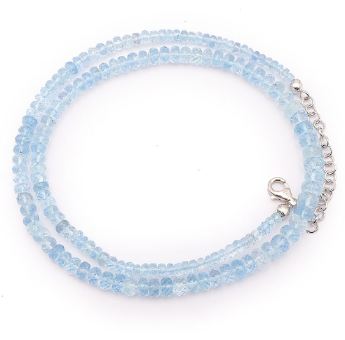 Hochexklusives Aquamarin Collier AAA-Klasse „Ocean Light“ – 97 Karat