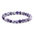 Hochexklusives Bertrandit-Armband AA+ – Seltene 8mm Opal-Fluorit-Perlen aus den USA