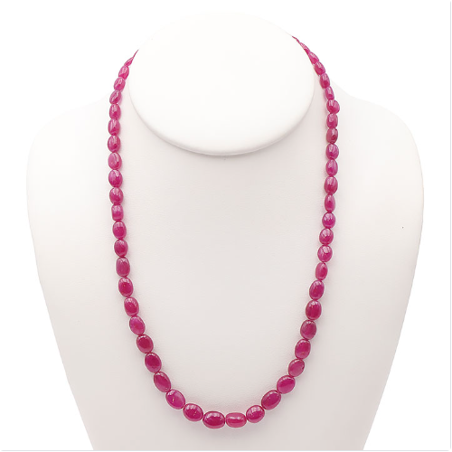 Hochexklusives Burma-Rubin Collier - „Burma Crimson“ – 165 Karat