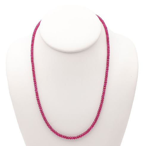 Hochexklusives Kenia-Rubin Collier „African Fire“ – 76,5 Karat