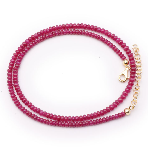 Hochexklusives Kenia-Rubin Collier „African Fire“ – 76,5 Karat