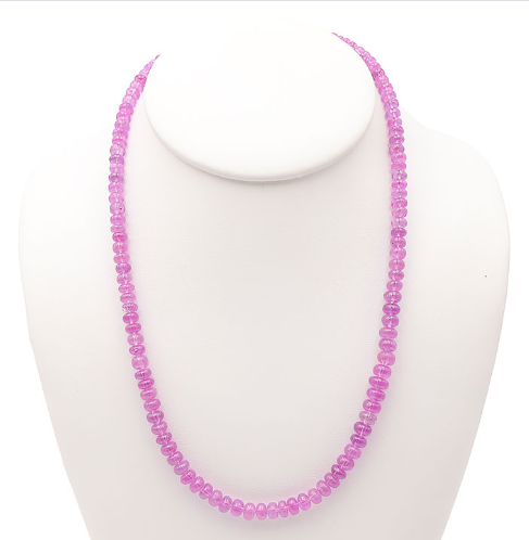Hochexklusives Rosa Saphir Collier AA – 170 Karat aus Sri Lanka
