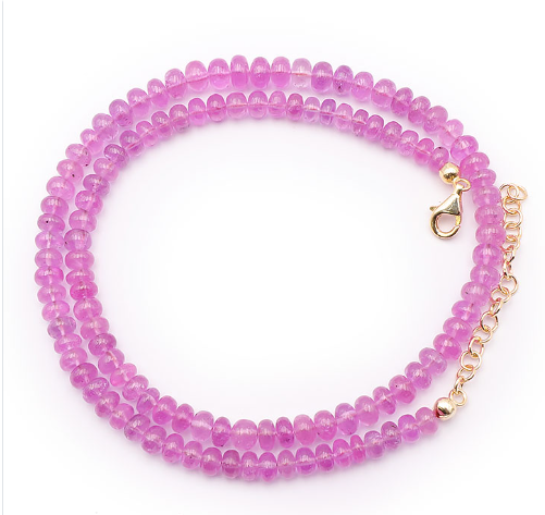 Hochexklusives Rosa Saphir Collier AA – 170 Karat aus Sri Lanka