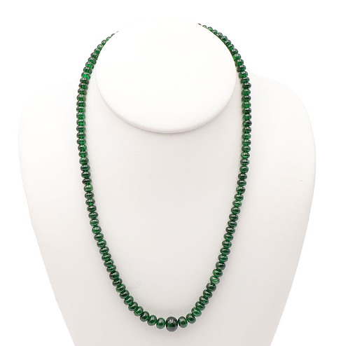 Hochexklusives Verdelith Collier - Grüner Turmalin „Nigerian Forest“ – 155 Karat