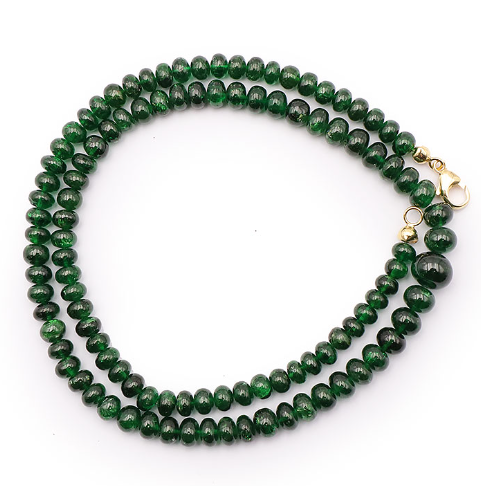 Hochexklusives Verdelith Collier - Grüner Turmalin „Nigerian Forest“ – 155 Karat