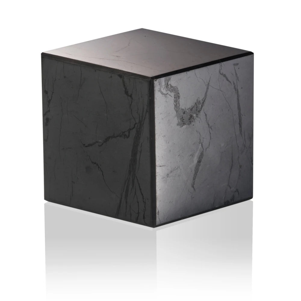 Imperiale Schungit-Würfel (15 cm / 8,5 kg) – Monumentales Raum-Heiligtum & Ultimativer Kraft-Anker