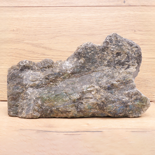 Labradorit Panorama-Monolith „Mystic Forest Horizon“ – Schauseite poliert (2,16 kg / AA)
