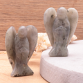 Labradorit Schutzengel-Duo „Mystic Aurora“ – Handgeschnitzte Edelstein-Figuren (50 mm)