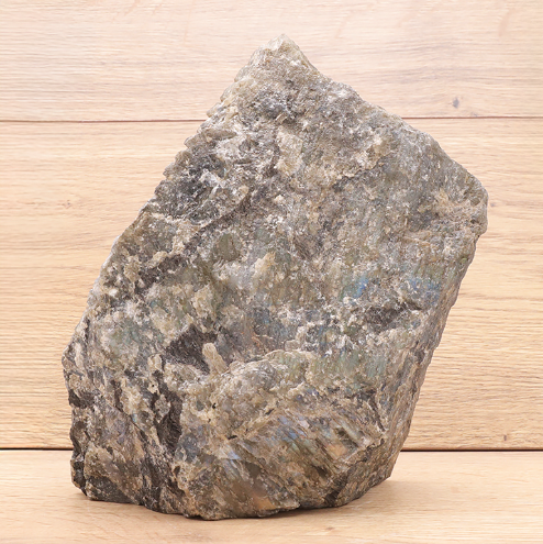 Labradorit XXL-Monolith „Bronze Horizon“ – Schauseite poliert (4,11 kg / AA)