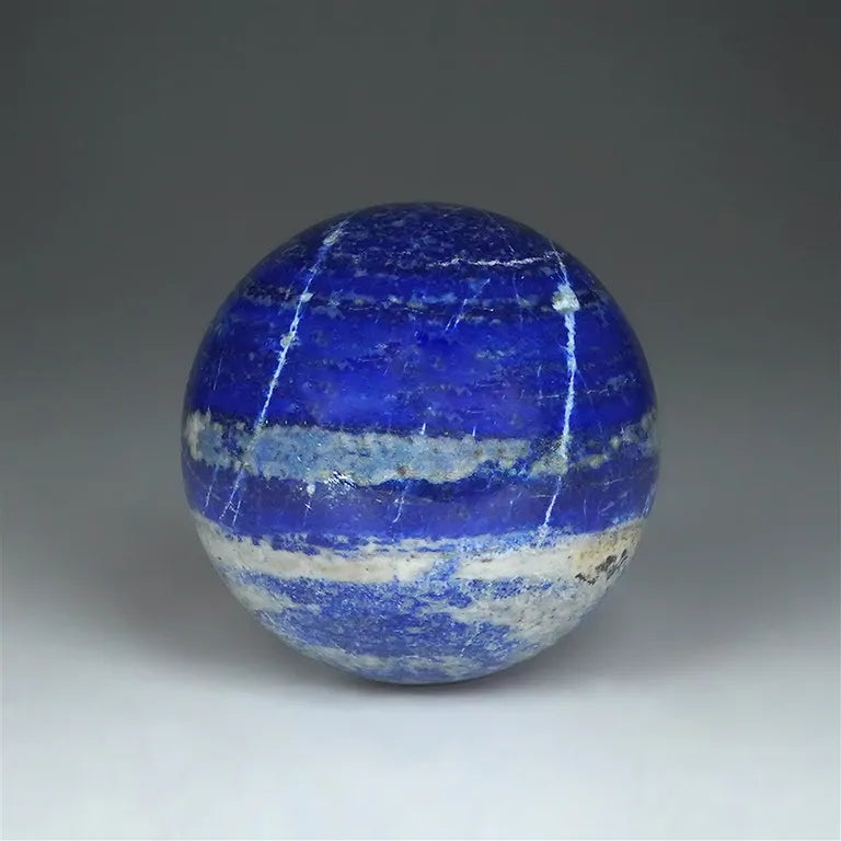 Lapislazuli-Kugel Unikat 023 (8,1 cm / 0,83 kg) – Imperialer Pharaonenstein