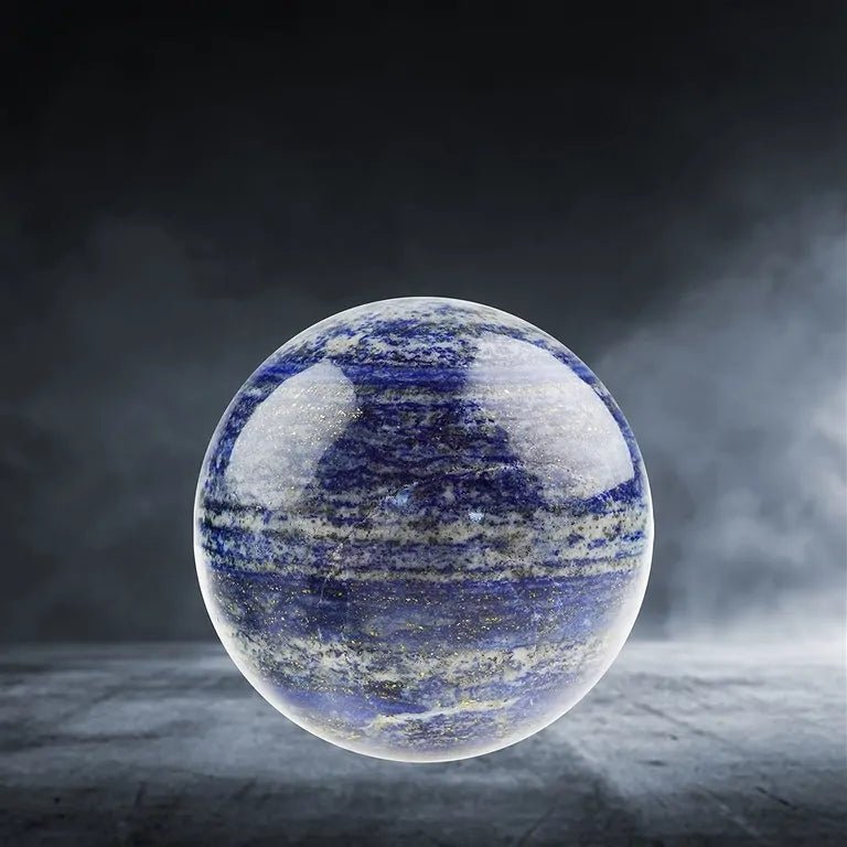 Lapislazuli-Kugel (6 cm / 695 g) – Imperialer Pharaonenstein aus Badachschan