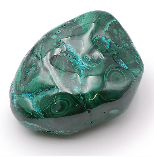 Malachit-Chrysokoll Monolith „River of Paradise“ – Schauseite poliert (1,62 kg / AA)