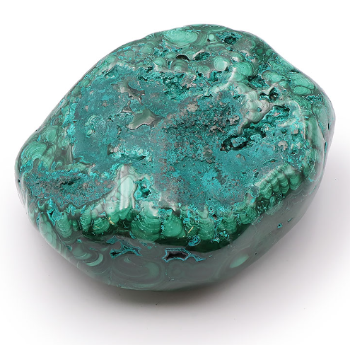 Malachit-Chrysokoll Monolith „River of Paradise“ – Schauseite poliert (1,62 kg / AA)