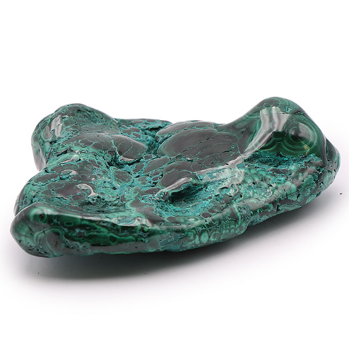 Malachit Monumental-Freiform „Deep Jungle“ – Exklusive Skulpturen-Form (2241g)