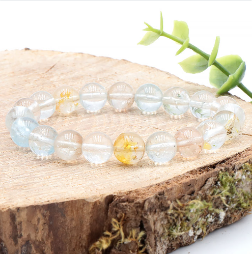 Multi-Color Topas Kugelarmband „Crystal Aurora“ – AA+-Premiumklasse (8mm)