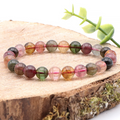 Multi-Color Turmalin Kugelarmband „Rainbow Aurora“ – AAA-Luxusklasse (8mm)