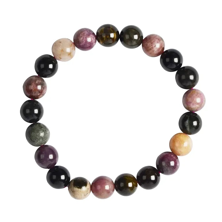 Multicolor-Turmalin Edelstein-Armband – Regenbogen-Qualität