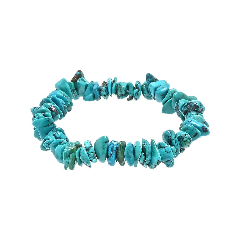 Natur-Türkis Edelstein-Armband – Markante organische Nuggets