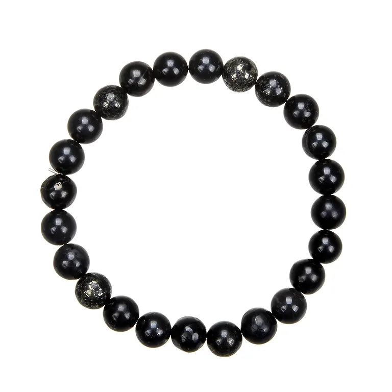 Pyrit in Schiefer Edelstein-Armband – Deutsche Rarität