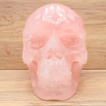 Rosenquarz Monumental-Skull „Infinite Love“ – Museales XXL-Solitär (4,66 kg)