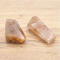 Rutil-Quarz Design-Duo „Golden Rays“ – Handpolierte Kristallspitzen in AA-Spitzenqualität (116 g)