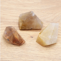 Rutil-Quarz Design-Trio „Golden Core“ –  im 3er-Set (164 g)